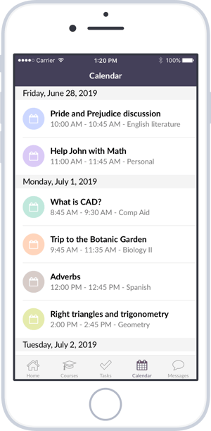 itslearning-mobil-app-kalender
